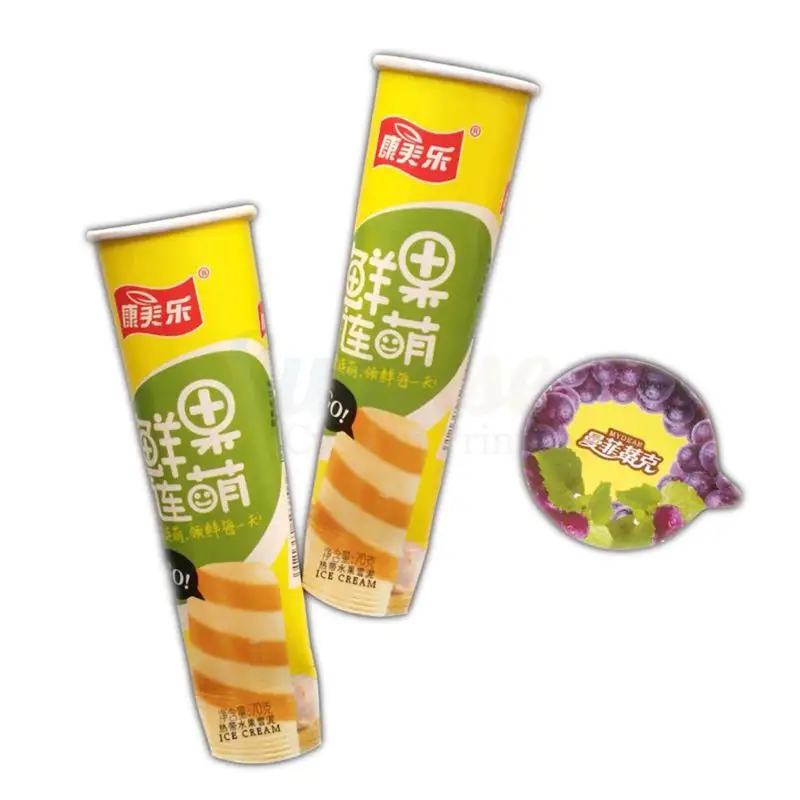 2020 Disposable hot sale Calippo Paper Tube Packaging Paper Cone for Ice Cream