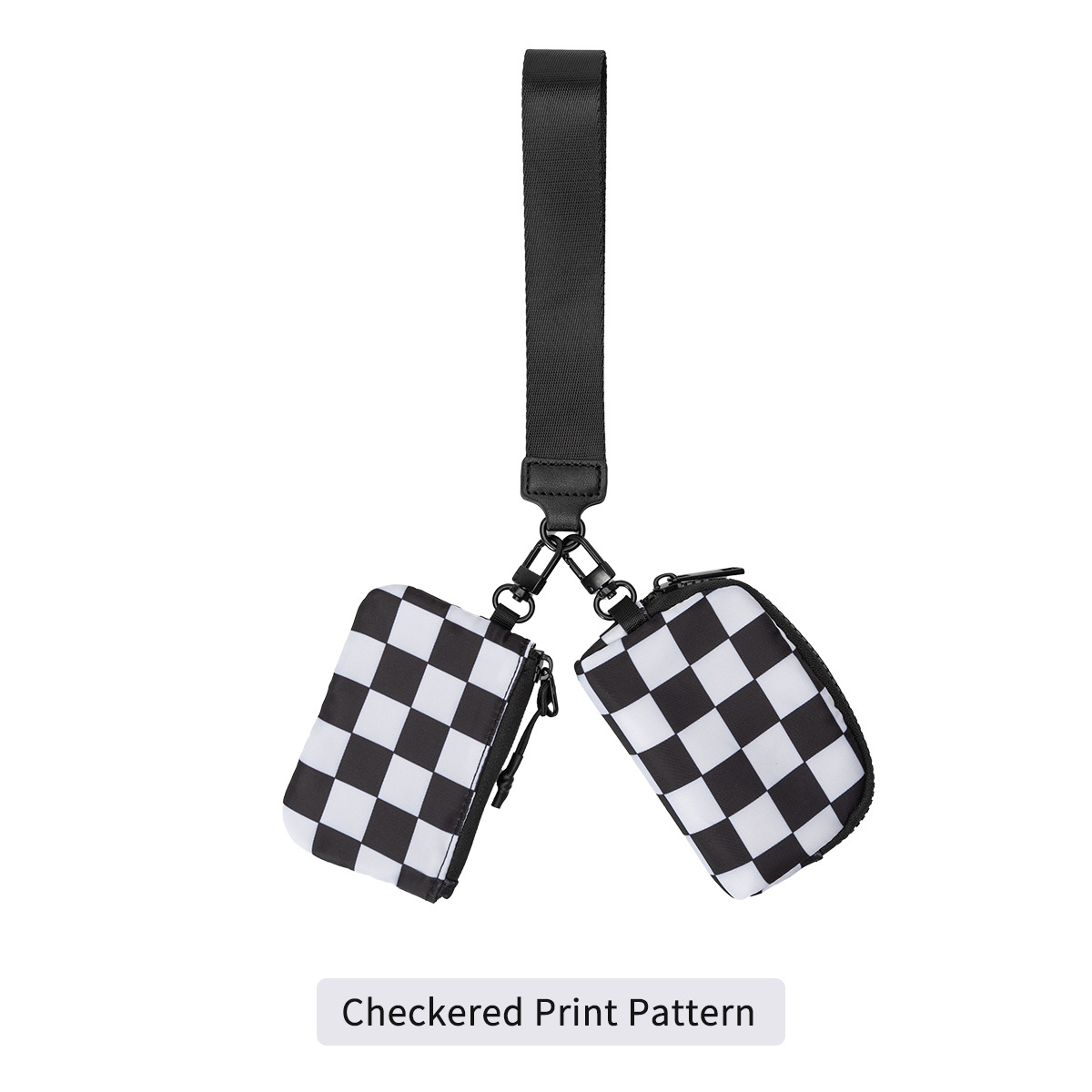 Plaid black and white