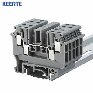 Alta qualidade série UK parafuso elétrico <span class=keywords><strong>Spring</strong></span> Wire <span class=keywords><strong>Terminal</strong></span> UDK4 dupla camada Two-In Two-Out <span class=keywords><strong>Terminal</strong></span> <span class=keywords><strong>Block</strong></span> Connector 32A
