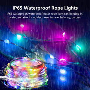 16ft 32ft USB LEDスマートストリングライトAPPリモートコントロールプログラミングパーティークリスマスツリーデコレーション音楽ピクセルRGBストリップライト - Product Image 3