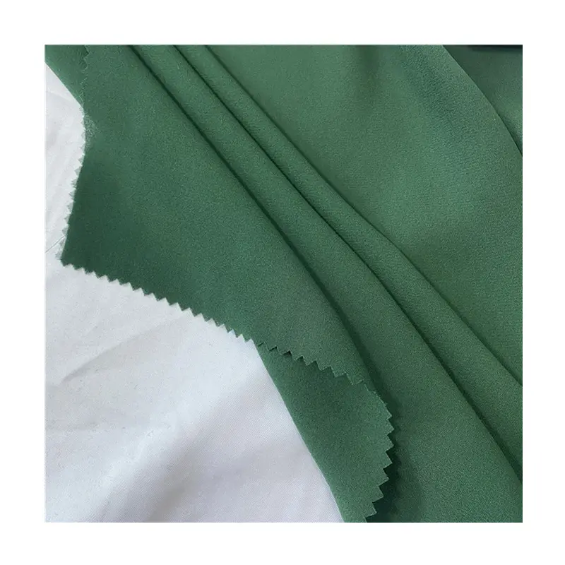 सिल्क क्रेप प्लीटेड शिफॉन फैब्रिक थोक कपड़ा कपड़ा सादा जॉर्जेट फैब्रिक बुना हुआ 100% पॉलिएस्टर हल्के अनुकूलन योग्य
