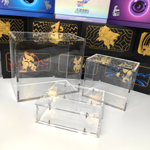 Cao Cấp Nắp Từ Elite Huấn Luyện Viên Hộp Đóng Cửa Rõ Ràng Acrylic EMB Thẻ Bảo Vệ Booster Hộp Trường Hợp Hiển Thị Cho Pokemon - Product Image 3