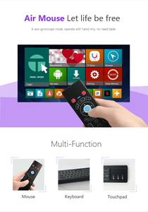 Hot Selling 2.4G Wireless wiederauf ladbare Mini-Tastatur T6 Touchpad Air Mouse Bunte Hintergrund beleuchtung T6C TV-Box mit Fernbedienung - Product Image 2