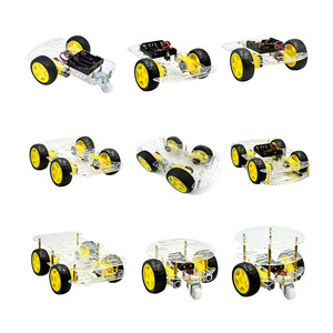 Programlanabilir DIY Motor oyuncak seti 4WD akıllı izleme araba çocuklar için eğlenceli ve eğitici bulmaca kitleri - Product Image 6