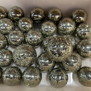 Toptan altın pirit kulesi doğal kristal kuvars noktası pirit küp pirit küreler el sanatları için - Product Image 2