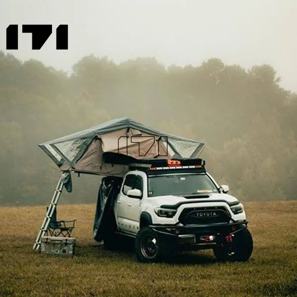 Odm-caravana de acampada de lujo, techo de Toyota Tacoma, extensión de automóvil, carpa con cubierta de algodón, Goulburn