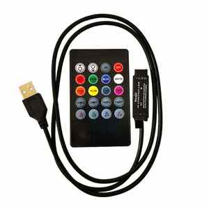 20 Key Brightness Dimmer 5v USB Mini Smart Audio <strong>Control</strong> <strong>Light</strong> Infrared Remote <strong>Control</strong> LED Strip <strong>Light</strong> Controller Rgb Music - Product Image 2