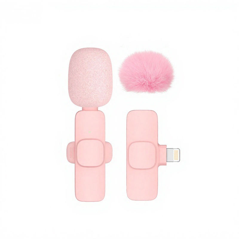Micro simple rose - Interface Apple + 1 boule de poils rose