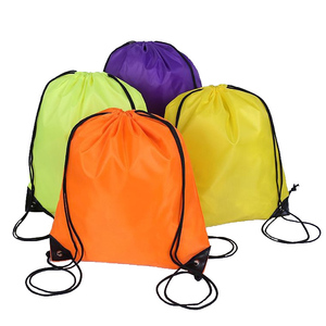 Wholesale Customized Promotional Polyester Nylon Drawstring 30cm Shop and Backpack <strong>Draw</strong> <strong>String</strong> <strong>Bags</strong> - Product Image 2