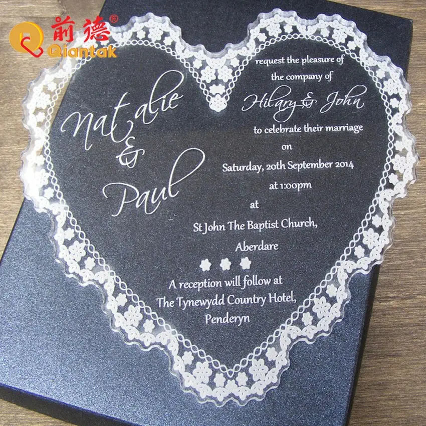 Großhandel Hochzeits einladung karten Spiegel Acryl Hochzeits karte Einladung Luxuriös Anpassen Hochzeits einladung karte Laser Cut