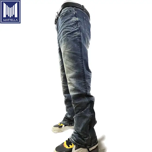 Y2k Chất lượng cao bùng đau khổ hip hop rửa căng cotton spandex cộng với kích thước denim người đàn ông jeans cho người lớn