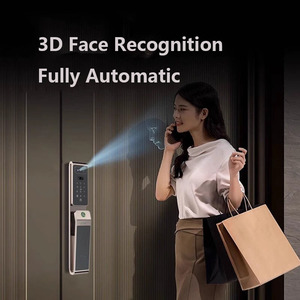 Voll automatische 3D-Gesichts-Fingerabdruckerkennung Intelligentes digitales Schloss für Glas Tuya Fernbedienung Biometrie-Schloss für den Heimgebrauch