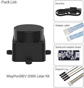 Obstáculo inteligente/Robot/Maker Educación 10Hz Tasa de escaneo 12m Distancia Lidar Módulo de escáner 360 grados 2D Lidar Sensor de distancia Kit - Product Image 2