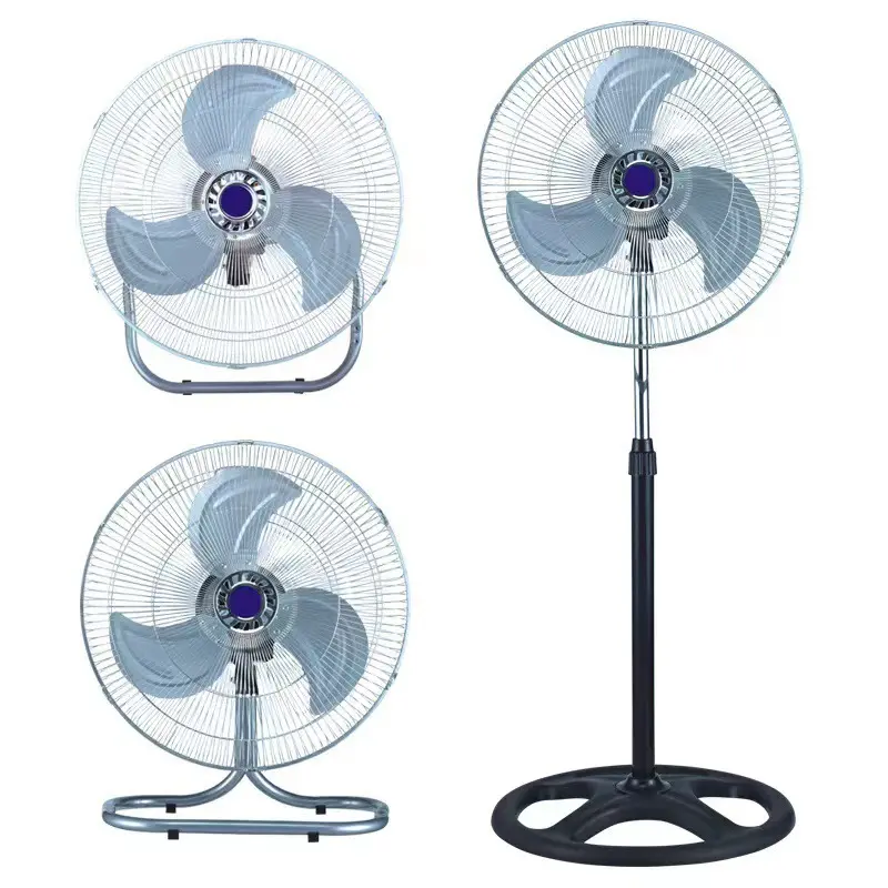 2024 été vente chaude support ventilateur plancher vent fort ménage silencieux bas prix appareil ménager 18 pouces support ventilateur 3 en 1