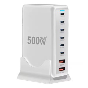 500W şarj USB C hızlı masaüstü 8-port USB tip C PD şarj 3.0 USB tip C hızlı şarj iPhone 16 15 için Samsung için - Product Image 5