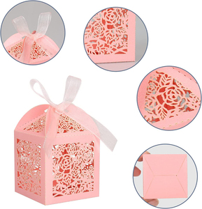 Tinh Tế Bướm Thiết Kế Sang Trọng Ủng hộ Đám Cưới Hộp Ngọt Ngào Quinceanera Quà Tặng Kẹo Hộp Bao Bì Cho Đảng - Product Image 6