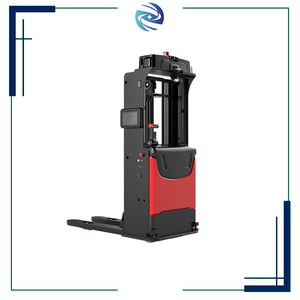 Potente sistema de accionamiento Manejo de carga Transporte de carga pesada AGV Apilador de palés de vehículos guiado automatizado con control AI - Product Image 5