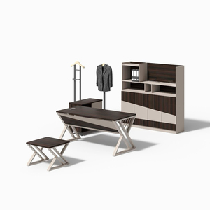 Escritorio ejecutivo EXW de fábrica de nuevo diseño, escritorio de mesa de ordenador personalizado moderno de madera - Product Image 3