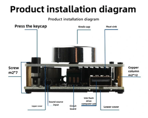 BT 5.0デジタルパワーアンプボードステレオ100W * 2サポートUディスクAUX入力DIYオーディオパワーアンプモジュール - Product Image 4