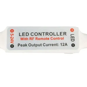 12A DC 5V-24V беспроводной Радиочастотный пульт дистанционного управления светодиодные полосы света диммер простой в использовании светодиодный контроллер - Product Image 3