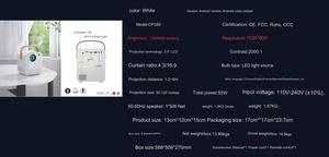 Homelife Hy300 Pro Android projektör 8K taşınabilir Mini Android görüntüleme küresel sürüm Oukitel projektör - Product Image 6