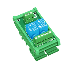 2チャンネル3V 5V 12V 24V SongleリレーモジュールドライバーボードPLCボードリレーモジュールSPDT 10Amp DINレールマウントリレーモジュール - Product Image 1
