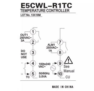 数字恒温器E5CWL-R1TC温度传感器Q1P Q1TC RTC E5EWL-Q1TC - Product Image 2