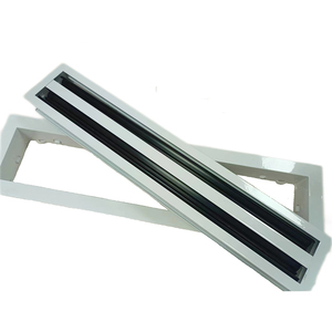 Lüftungs gitter aus Aluminium legierung moderner Luft verteiler mit abnehmbarer Kern decke und linearem Schlitz - Product Image 1
