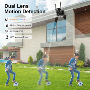 Shire Star Outdoor Dual Lens Drahtlose IP-Kamera CCTV-Kamera 4mp 2K Dual Lens ptz Netzwerk kamera