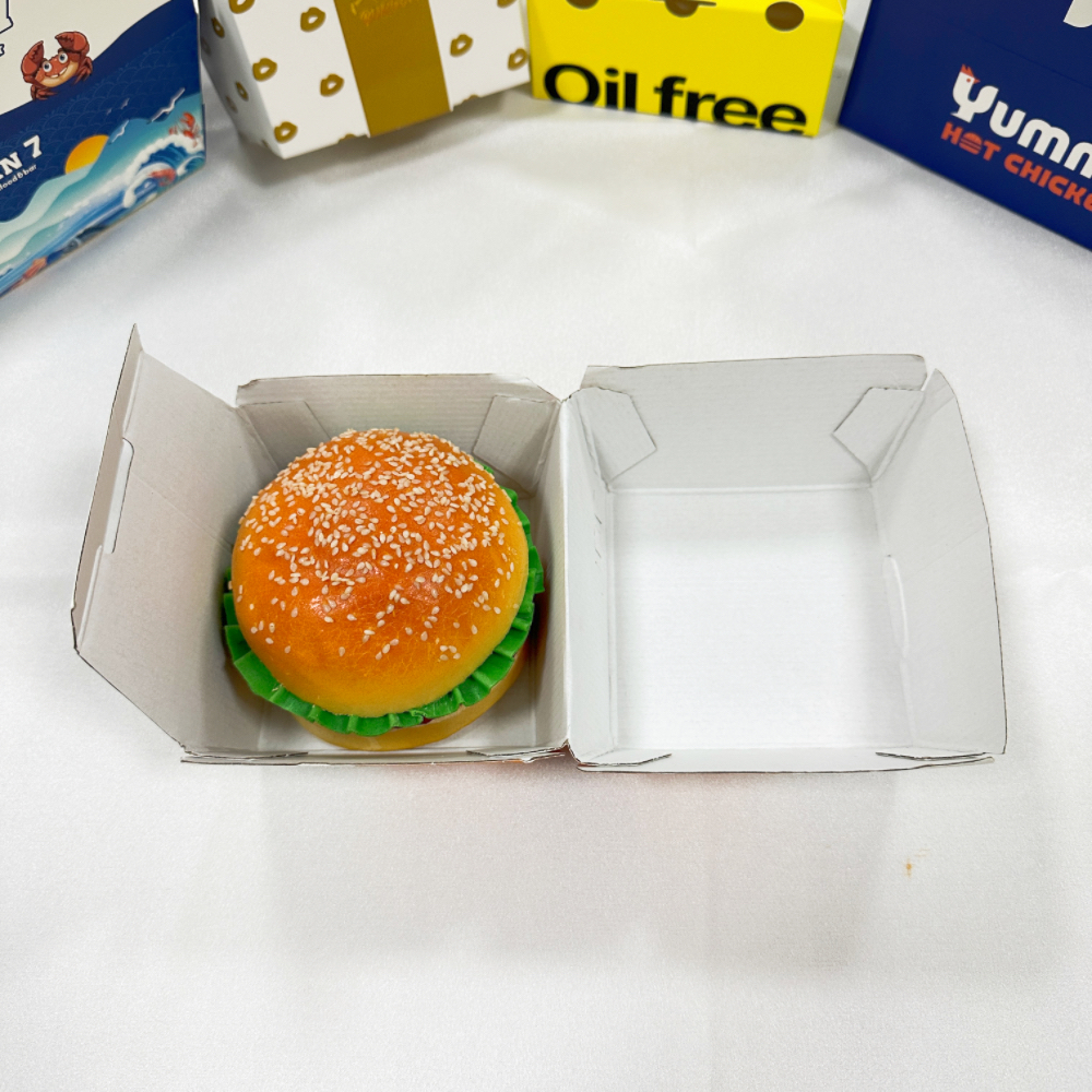 custom corrugated burger box
