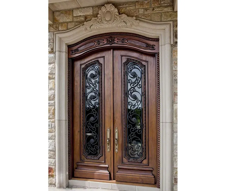 Novo design de porta de madeira nova porta da frente desenhos da porta da frente