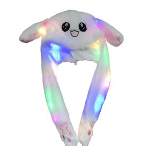 Ördek Flap şapka Led tavşan şapka için parti ücretsiz örnek özel kişiselleştirin peluş çocuklar için oynamak/peluş Led ışık ayı şapka/dolması peluş - Product Image 3