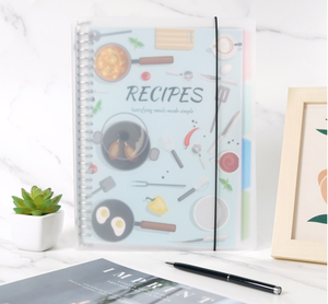 Custom PP Cover Recipes <strong>Notebook</strong> with Loose Leaf Ring Bound <strong>Cookbook</strong> Journal with Dividers and Sticker Recipes Planner - Product Image 5