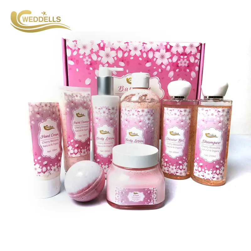 OEM Luxury Wholesale Private Label Product Natural Organic Aromatherapy Spa Cream Shampoo Bathing Shower Gel Gift Set