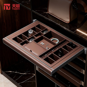 Tủ quần áo kéo ra giỏ ngăn kéo phong cách lưới ngăn được xây dựng trong trượt đường sắt phần cứng đi bộ trong tủ quần áo lưu trữ đồ lót giỏ - Product Image 1