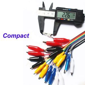 Unique 2 in 1 Crocodile Alligator Clip to Dupont Jumper Wire 10Pin 20Cm Male Female for Test Lead <strong>Arduino</strong> <strong>Raspberry</strong> Pi