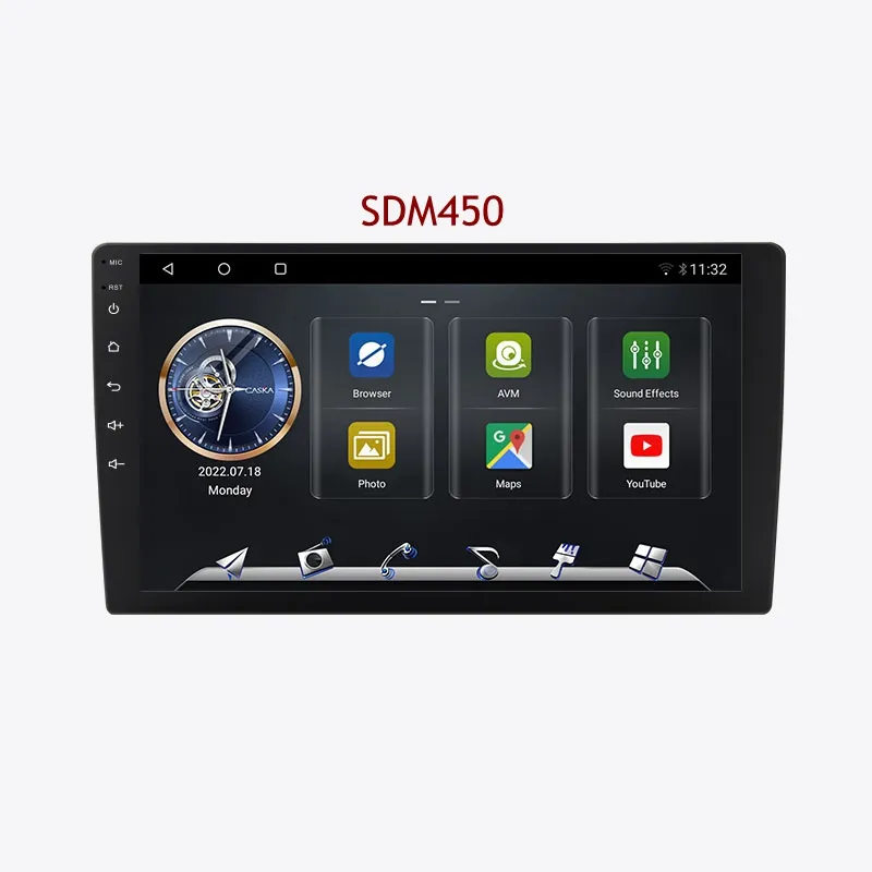 Universale SDM450 9/10 pollici auto Android schermo Stereo sistema di navigazione 360 bird view auto lettore multimediale