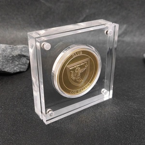 定制60年詹姆斯·邦德限量版亚克力7硬币展示架
