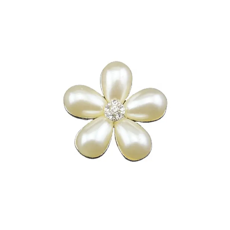 30mm perla flor Botón de lujo invitación de boda decoración