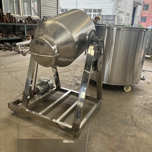 Chemical Drum <strong>Mixer</strong> Double Cone Blender 50kg Stainless Steel Rotary Drum <strong>Mixer</strong> <strong>1kg</strong> to 25kg Small Dry Powder <strong>Mixer</strong> for Laboratory