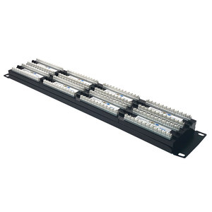 Ethernet en blanco Modular Patch Network cat7 cat6 RJ45 Montaje en rack 19 pulgadas 1U 2U Cat6 UTP 48 Port Patch Panel - Product Image 1