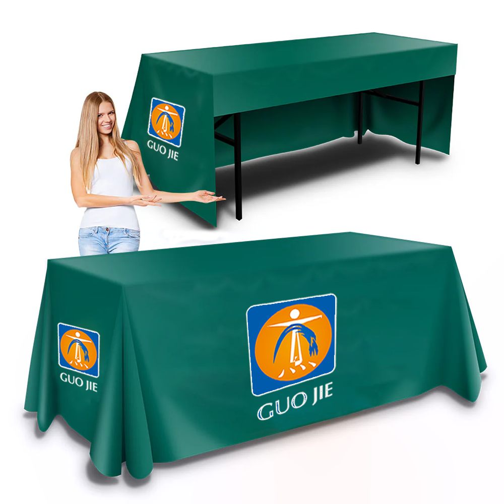 Full Drape-open back with custom logo and graphics