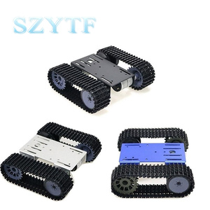 Mini T101 Smart Robot Tank Chassis piattaforma per auto cingolata con motore 33GB-520 per parte giocattolo Robot fai da te arduino - Product Image 1