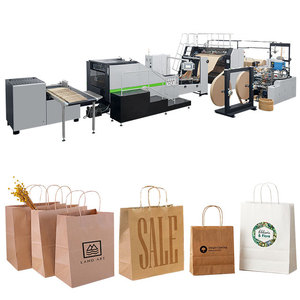 ROKIN BRAND Full <strong>automatic</strong> roll feeding paper bag <strong>handle</strong> <strong>making</strong> <strong>machine</strong> paper shopping bag <strong>making</strong> <strong>machine</strong> with <strong>handles</strong> - Product Image 4