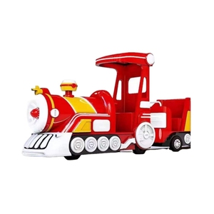 Choo Choo เด็กนั่งรถไฟไฟฟ้ายอดนิยมสวนสนุก Trackless รถไฟสนามเด็กเล่นแบตเตอรี่ 13 ที่นั่ง 8 ชั่วโมงโมโนเรล 10 กม./ชม. - Product Image 3