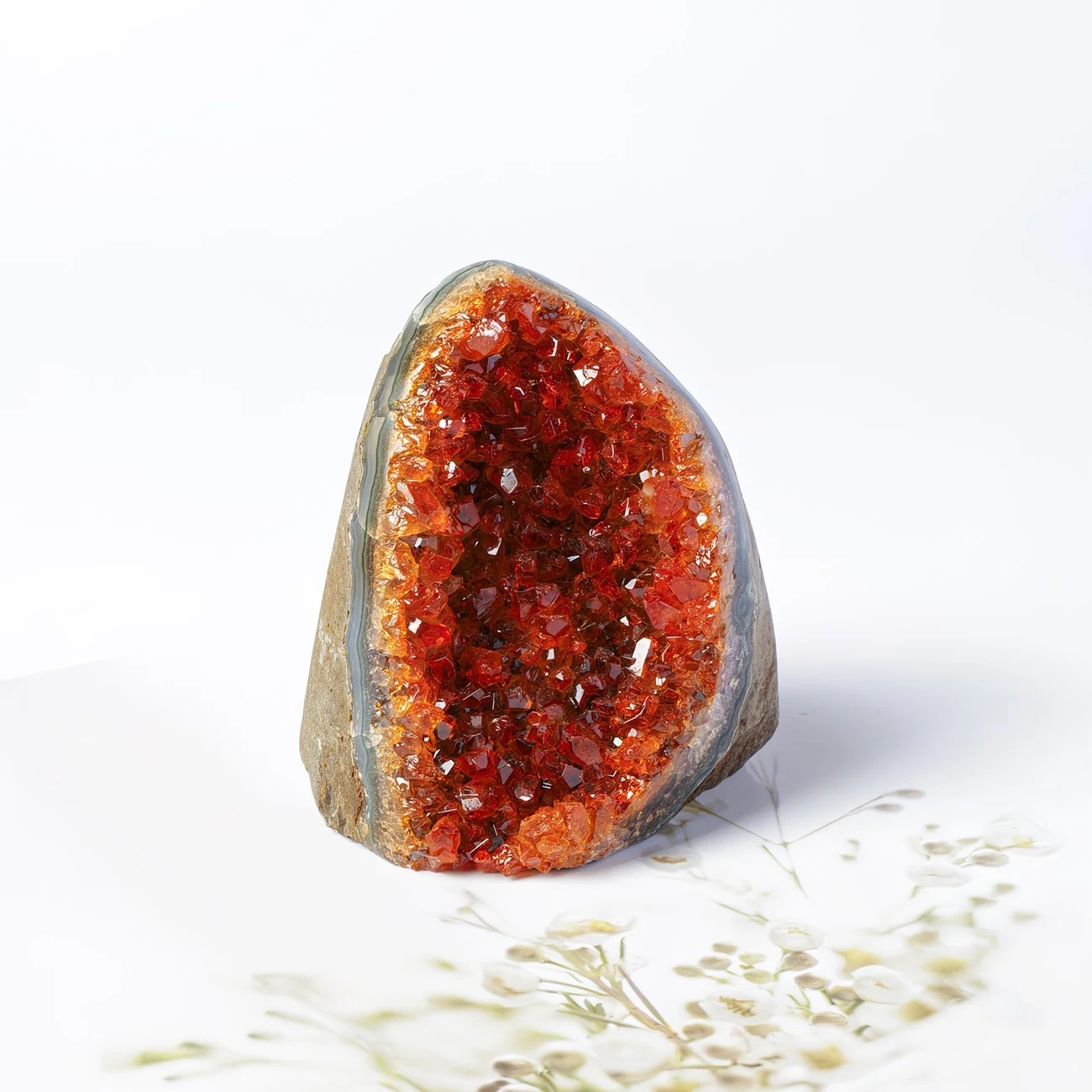 Grappe de géode orange
