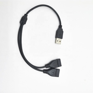 <strong>Custom</strong> <strong>Usb</strong> Splitter 1 in <strong>2</strong> Out <strong>USB</strong> <strong>2</strong>.<strong>0</strong> a Male Splitter to Double <strong>2</strong> <strong>USB</strong> Female Port Charging Cable