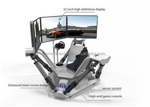 Equipo de simulación de conducción de realidad Virtual, simulador de conducción de carreras de tres pantallas, 9DVR, oferta - Product Image 2