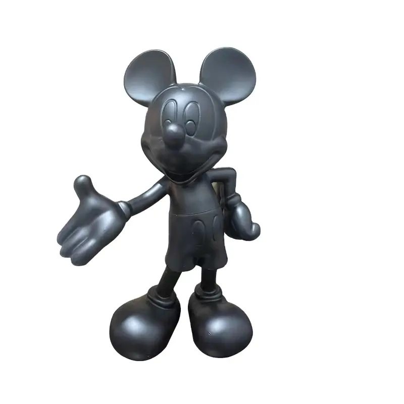 Electroplating modern cartoon mouse sculpture kids statue ornaments handmade toy table decorations