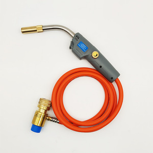 Taşınabilir pirinç kaynak yakıcılar çift anahtarı propan meşale tetik başlangıç hortum kendini ateşleme Mapp gaz darbe Torch - Product Image 1
